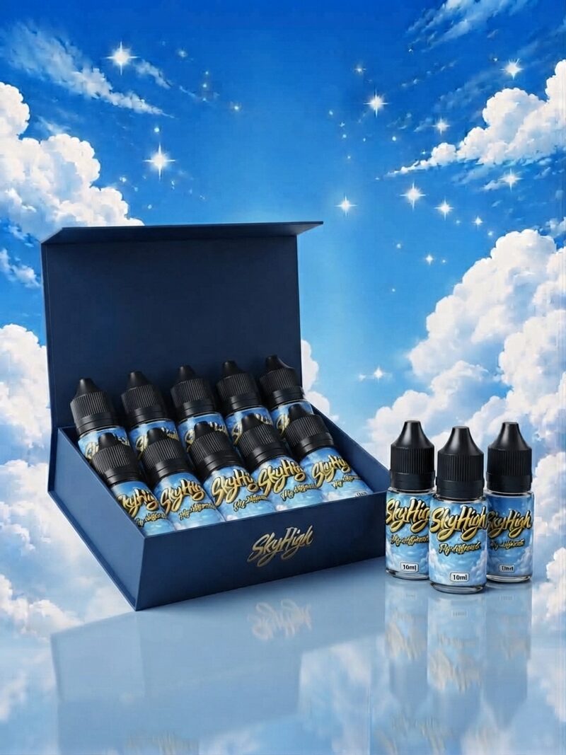Pack 13 flacons SkyHigh 10 ml avec boîte